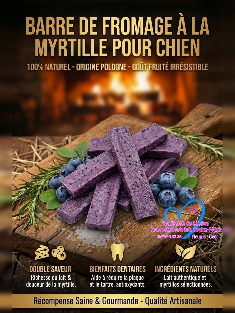 Barre de Fromage à la Myrtille