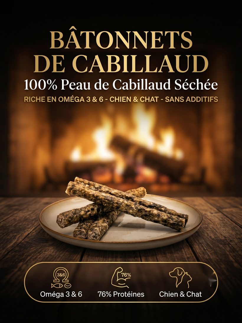 Bâtonnets de Peau de Cabillaud