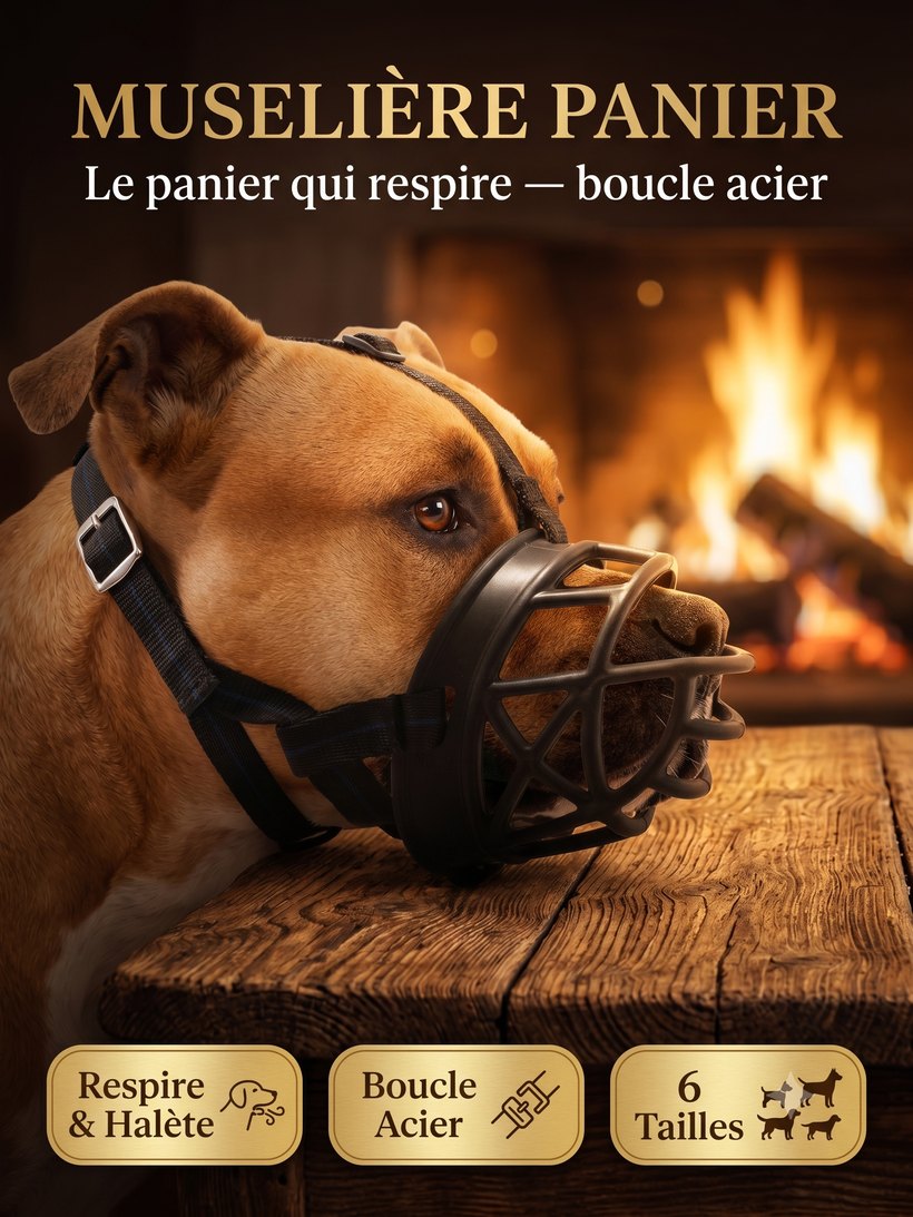 Muselière Panier — Réglage Boucle Acier